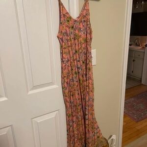 Floral Pink Maxi Dress